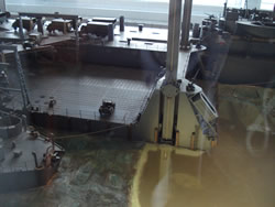 foto 1, maqueta del desembarcament a Normandia